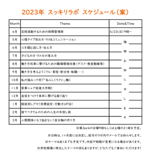 スッキリラボ年間スケジュール案